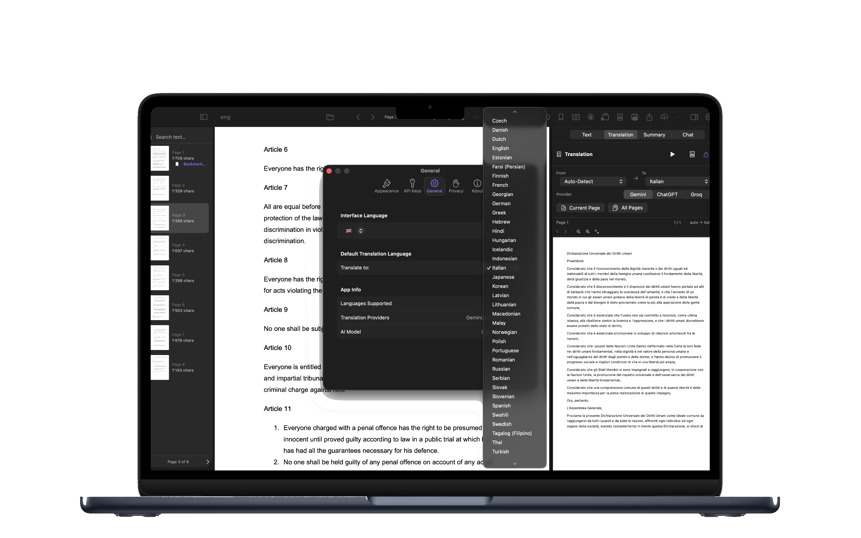 PDF AI Suite on MacBook