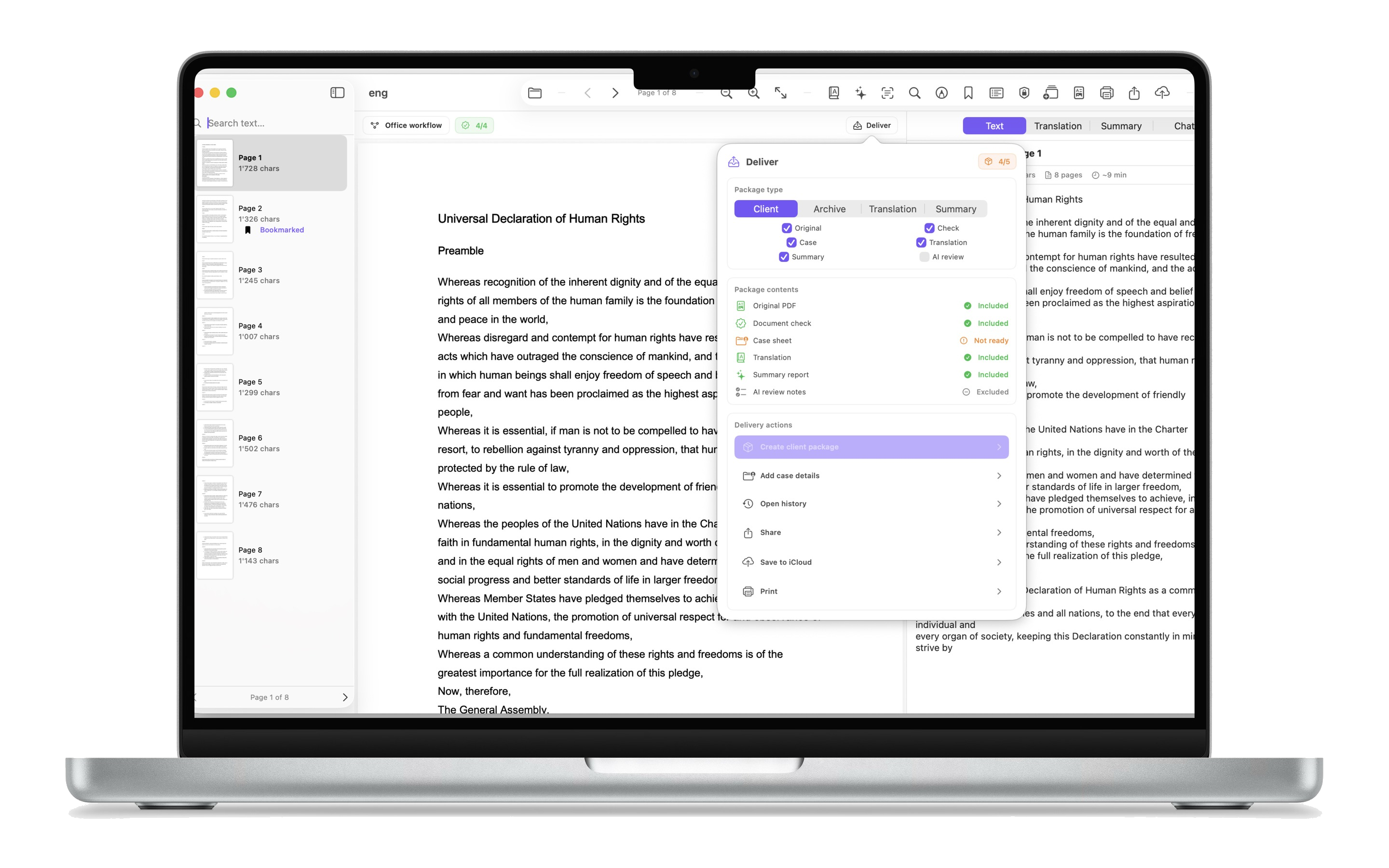 Settings and API keys on Mac